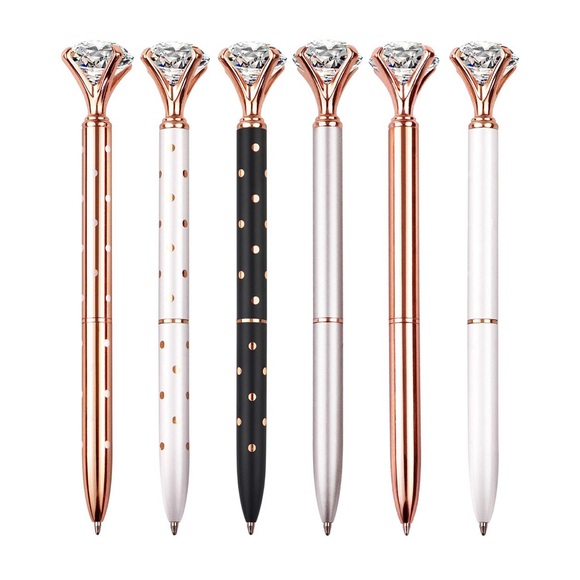 Other - Elegant Rose Gold Diamond Pens
